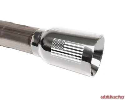 Corsa Performance 2.75" Catback Exhaust Dual Rear Exit w/ Single 4.0" American Flag Tips Jeep Wrangler JLU 3.6L 2018-2021 - 21124USA