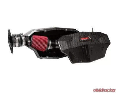 Corsa Carbon Fiber Closed Box Air Intake Kit w/ DryTech Filter Chevrolet Corvette C8 6.2L V8 2020-2024 - 44003D
