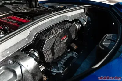 Corsa Carbon Fiber Closed Box Air Intake Kit w/ DryTech Filter Chevrolet Corvette C8 6.2L V8 2020-2024 - 44003D
