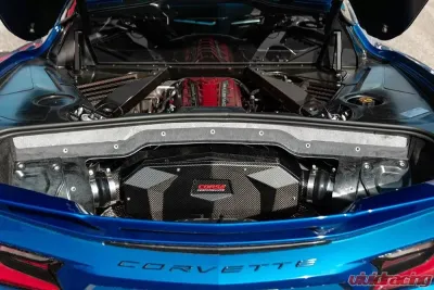 Corsa Carbon Fiber Closed Box Air Intake Kit w/ DryTech Filter Chevrolet Corvette C8 6.2L V8 2020-2024 - 44003D