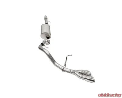 CORSA Performance 3.0" Single Side Exit Cat-Back Exhaust System with Twin 4.0" Tips Polished Chevrolet Tahoe 5.3L 2021+ - 21125