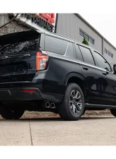 CORSA Performance 3.0" Single Side Exit Cat-Back Exhaust System with Twin 4.0" Tips Polished Chevrolet Suburban 5.3L 2021+                                     - 21126 - Image 2