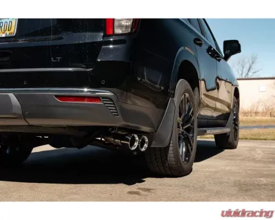 CORSA Performance 3.0" Single Side Exit Cat-Back Exhaust System with Twin 4.0" Tips Polished Chevrolet Suburban 5.3L 2021+ - 21126