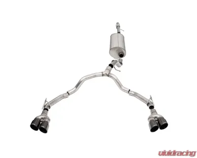 CORSA Performance 3.0" to 2.75" Dual Rear Exit Cat-Back Exhaust System with Twin 4.0" Tips Black Chevrolet Tahoe | GMC Yukon 5.3L 2021+ - 21127BLK