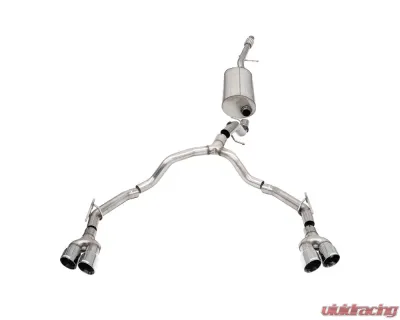 CORSA Performance 3.0" to 2.75" Dual Rear Exit Cat-Back Exhaust System with Twin 4.0" Tips Polished Chevrolet Suburban | GMC Yukon XL 5.3L 2021+ - 21128