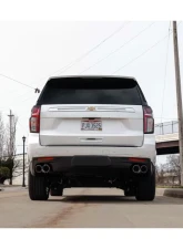 CORSA Performance 3.0" to 2.75" Dual Rear Exit Cat-Back Exhaust System with Twin 4.0" Tips Polished Chevrolet Suburban | GMC Yukon XL 5.3L 2021+                                     - 21128 - Image 2