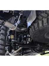Corsa 3.0" Catback Single Side Exit Single 4.0" Black PVD Straight-Cut Tips USA Flag Etch Jeep Gladiator 2020-2022                                     - 21060BLKUSA - Image 2