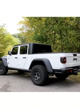 Corsa 3.0" Catback Single Side Exit Single 4.0" Black PVD Straight-Cut Tips USA Flag Etch Jeep Gladiator 2020-2022                                     - 21060BLKUSA - Image 3