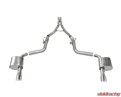 Corsa 2.75" Valved Catback Dual Rear Exit Single 4.5" Polished Tips Dodge Charger 2015-2022 - 21072