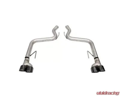 Corsa 3.0" Axle-Back Dual Rear Track Series Exhaust System Twin 4.0" Polished Black PVD Pro-Series Tips Ford Mustang GT 2018-2021 - 21087BLK
