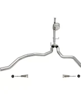 Corsa 3.0" Xtreme Dual Rear Catback Exhaust w/ Black Tips Ford F-150 SuperCrew 145.4 Wheelbase 2021-2022                                     - 21149BLK - Image 3