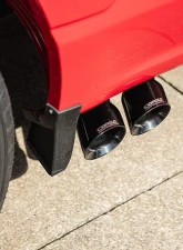 Corsa Performance 3.0" Front of Tire Exit Cat-Back Exhaust System w/Twin 3.5" Pro Series Black Tips Sport Sound Level: 21-25 Ford F-150 141" Wheel Base                                     - 21153BLK - Image 3