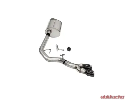 Corsa 3.0" Sport Front of Tire Catback Exhaust w/Black Tips Ford F-150 Regular Cab 141.5 Wheelbase 2021-2022 - 21153BLK