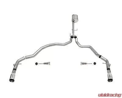 Corsa 3.0" Sport Dual Rear Catback Exhaust Ford F-150 Regular Cab 141.5 Wheelbase 2021-2022 - 21155