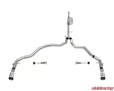 Corsa 3.0" Sport Dual Rear Catback Exhaust Ford F-150 SuperCrew 157.2 Wheelbase 2021-2022 - 21161