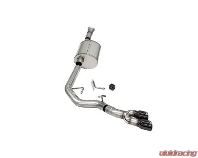 Corsa 3.0" Front of Tire Catback Exhaust w/ Black Tips Ford F-150 Supercab 145.4 Wheelbase 2021-2022 - 21165BLK
