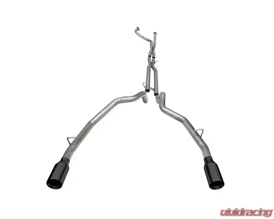 Corsa 3.0" Catback Single 5.0" Muffler Race Pipe Ram Black Powder Coat TRX 2021-2024 - 21190BPC