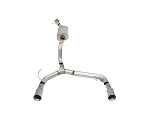 Corsa Turbo 2.75in Sport Catback Dual Exhaust w/4in Straight-Cut Polished Tips Ford Bronco 2.3L Turbo 2-Door 2021+