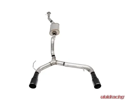 Corsa Turbo 2.75in Catback Dual Exhaust w/4in Straight-Cut Black Tips Ford Bronco 2.3L Turbo 2-Door 2021+ - 21206BPC