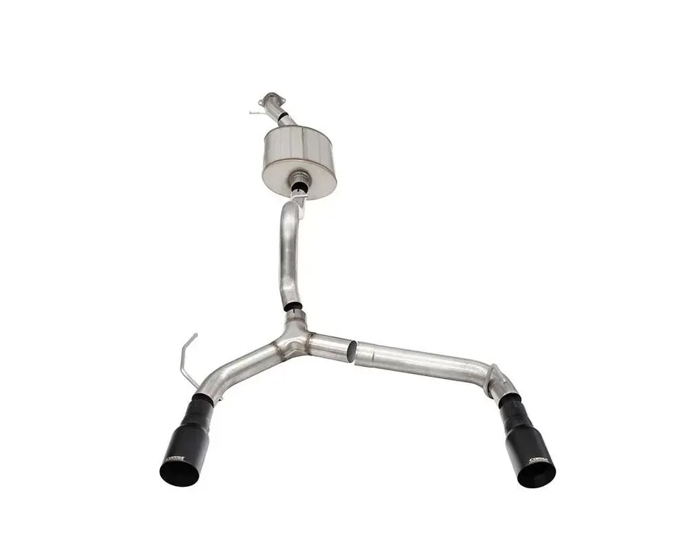 Corsa Turbo 2.75in Catback Dual Exhaust w/4in Straight-Cut Black Tips Ford Bronco 2.7L Turbo 2-Door 2021+ - 21210BPC