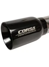 CORSA Performance 3.0" Catback Single 4.0" Black PVD Straight-Cut Tips Chevrolet Colorado 2017-2022                                     - 14928BLKUSA - Image 2