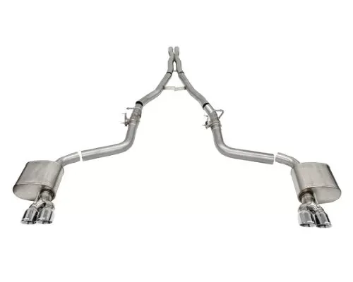 CORSA Performance 2.75" Valved Catback 3.5" Polished Pro Series Tips Dodge Challenger 2015-2022 - 21070