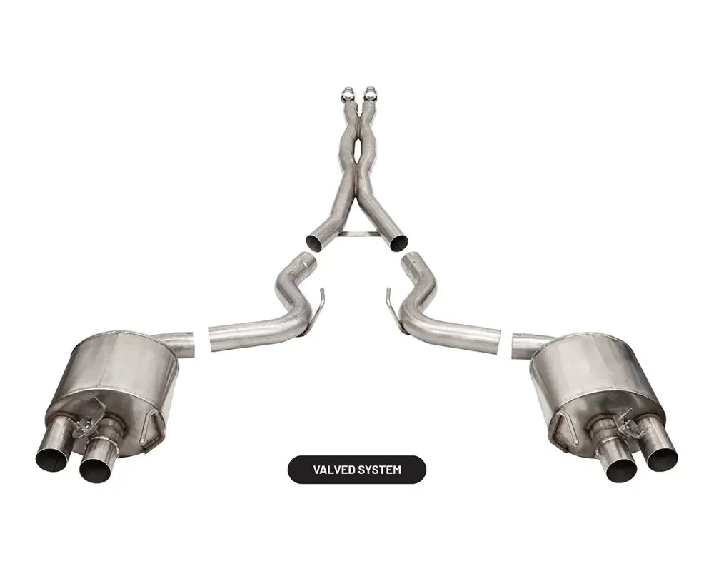 Xtreme Sound Level 3.0" Active Catback w/ Double X-Pipe Ford Mustang GT350 | GT350R 2015-2020 - 21096