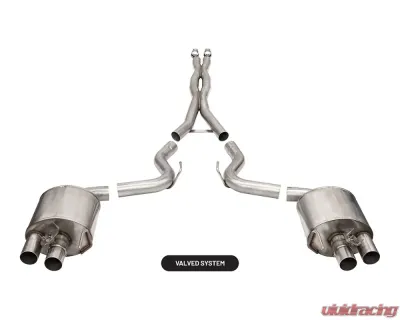CORSA Performance 3.0" Active Catback Exhaust for Ford Mustang GT350 | GT350R 2015-2020 - 21096