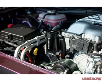 CORSA Performance Aluminum Oil Catch Can with Bracket for Dodge/Jeep 6.2L V8 2015+ - CC0006