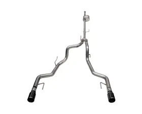 Corsa 3.0 Inch Xtreme Dual Rear Catback Exhaust w/ Black Tips Ford F-150 SuperCrew 145.4
