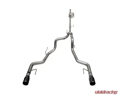 Corsa 3.0 Inch Xtreme Dual Rear Catback Exhaust w/ Black Tips Ford F-150 SuperCrew 145.4" Wheelbase 5.0L V8 2022+ - 21183BLK