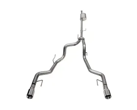 Corsa 3.0 Inch Sport Dual Rear Catback Exhaust w/ Polished Tips Ford F-150 SuperCrew 145.4