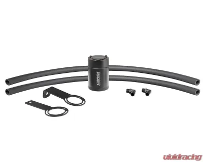 CORSA Performance 5/8 Inch Universal 3 oz Aluminum Oil Catch Can with Mounting Brackets - CC0017