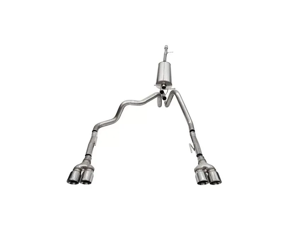 Corsa 3" Catback Sport Sound Level w/Polished Tips Chevrolet Silverado Sierra | GMC Denali 6.2L V8 147WB 2019-2023 - 21200