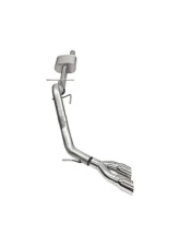 Corsa 2024-2025 Ford Ranger 3in Cat-Back Exhaust 4in Polished Pro-Series Slash Cut Twin Tip                                     - 21246 - Image 3