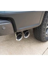 Corsa 2024-2025 Ford Ranger 3in Cat-Back Exhaust 4in Polished Pro-Series Slash Cut Twin Tip                                     - 21246 - Image 3