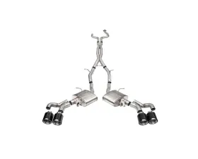 Corsa 2022-24 Cadillac CT5 V Blackwing 3in. Cat-Back w/ Act. Exh. - Dbl X-Pipe - Twin 4.5in. CF Tips
