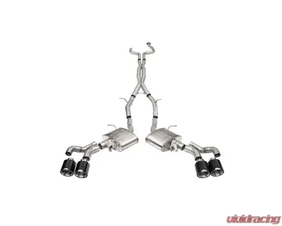Corsa 2022-24 Cadillac CT5 V Blackwing 3in. Cat-Back w/ Act. Exh. - Dbl X-Pipe - Twin 4.5in. CF Tips - 21320CF