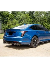 Corsa 2022-24 Cadillac CT5 V Blackwing 3in. Cat-Back w/ Act. Exh. - Dbl X-Pipe - Twin 4.5in. CF Tips                                     - 21320CF - Image 2