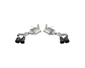 Corsa 22-24 Caddy CT5-V Blackwing 3in Axle-Back - Act. Exh. - Dual Rear Exit - Twin 4.5in Blk CF Tip