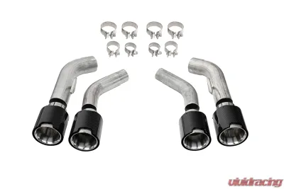 Corsa 2016-2024 Chevrolet Camaro SS / ZL1 Carbon Fiber 4.5in Twin Tip Kit - 21835CF