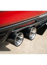 Corsa 2016-2024 Chevrolet Camaro SS / ZL1 Carbon Fiber 4.5in Twin Tip Kit                                     - 21835CF - Image 2