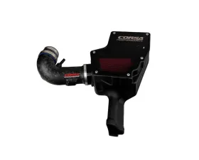 Corsa Performance Air Intake Closed Box With Drytech 3D Forged Carbon Fiber Black Ford Mustang GT 2018-2023