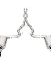 CORSA Xtreme Valved 3 Inch Catback Exhaust System w/ Twin 4 Inch Black Straight Tips Ford Mustang GT V8 5.0L 2024+                                     - 21260BLK - Image 2