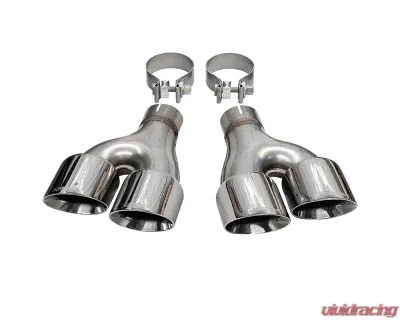 Corsa Systems 4.0" Polished Twin Tip Replacement Kit Jeep Grand Cherokee Summit Edition 2014-2021 - 14068