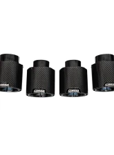Corsa Performance 4.5" Carbon Fiber Black Quad Tip Kit for Chevrolet Corvette C8 2020-2024                                     - 21109CFBLK - Image 4