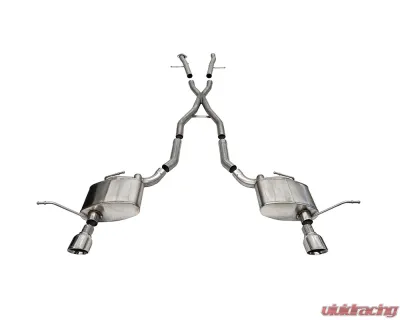 Corsa 2.5" Xtreme Dual Rear Exit Catback w/ 4.5" Polished Single Tips Jeep Grand Cherokee 5.7L 2011-2021 - 21187