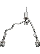Corsa 3" Sport Dual Rear Exit Catback w/ 4" Polished Twin Tip Chevrolet Silverado ZR2 1500 | GMC Sierra AT4X 1500 2022-2024                                     - 21238 - Image 3