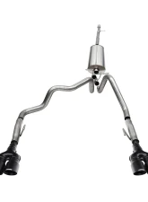 Corsa 3" Sport Dual Rear Exit Catback w/ 4" Black Powder Coat Twin Tip Chevrolet Silverado ZR2 1500 | GMC Sierra AT4X 1500 2022-2024                                     - 21238BPC - Image 6