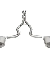 Corsa 3" Sport Catback w/ 4.5" Polished Straight Cut Flat Tips Ford Mustang GT Coupe 2024                                     - 21255 - Image 3